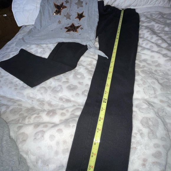 GAP KIDS blouse . Justice sequence. childrens place size 12 leggings . 3pc girls - Picture 6 of 13